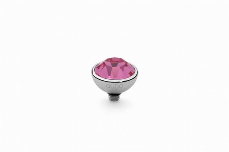 Qudo Silver Topper Bottone 10mm - Rose